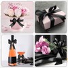 Black Bow Place Cards Set, 24Pcs Bow Shaped Blank Name