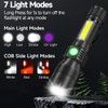 AdamStar Black Light Flashlight, 3 in-1 Rechargeable Flashlights, UV Light
