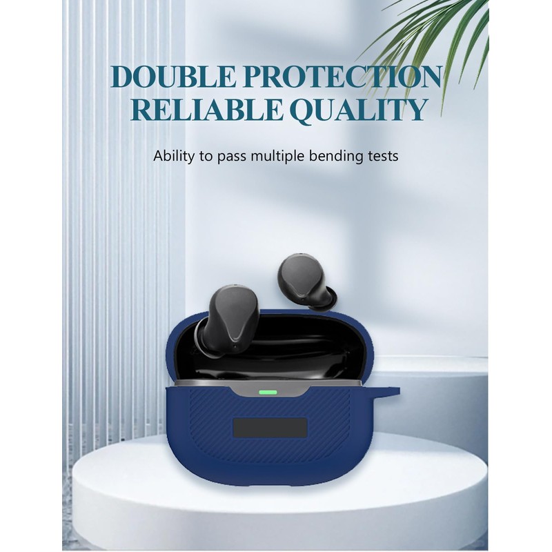 for Raycon Everyday Earbuds (2024 Edition) Case,WUNIAK Soft Silicone Protective