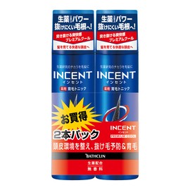 バスクリン 【医薬部外品】インセント 薬用育毛トニック育毛剤 プレミアムクール 180gペアパック 男性向け