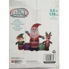 Gemmy 6.5ft Santa, Reindeer and Elf Holiday Christmas Scene Inflatable