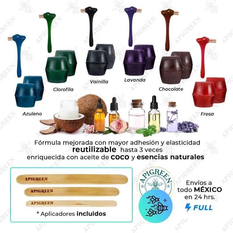 Cera Española Apigreen Pre Y Post Depilatorios Piel Sensible