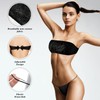 100 Pcs Women Disposable Underwear Set,Bras and Thong Panties for