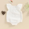 Mubineo Baby Girl Boy Summer Cotton Linen Romper Clothes Basic
