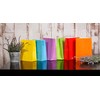 Matissa Pack of 6 Vertical Paper Gift Bags plain color