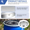 6" Rain Barrel Screen Aluminum, Rain Barrel Filter Rainwater Collection