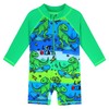 HUAANIUE - Traje de baño para bebé/niño pequeño, Dinosaurio verde,