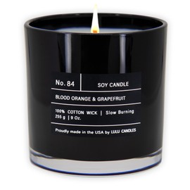 Lulu Candles | Blood Orange & Grapefruit | Luxury Scented Soy Jar Candle | Hand Poured in The USA | Highly Scented Long Lasting (9 Oz.)