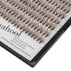 Hannahool -Large Tray Handmade 20Roots Brown Cluster Eyelashes Thickness 0.07mm