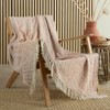 Appletree - Terracotta Geometric Throw/Blanket (180 x 130cm) - 100%