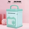 Fingerprint Password Cash Piggy Bank for Kids Auto Scroll Paper