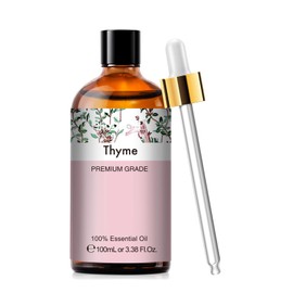 Thyme 3.38fl.oz Essential Oil, PHATOIL Aromatherapy Essential Oils for Diffuser, Humidifier, Perfect for DIY Soap, Candle, Bath Bombs Making(100ml)