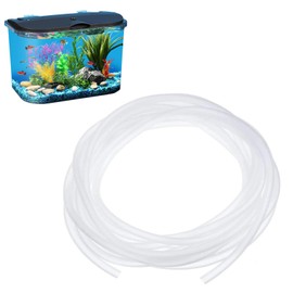 BKEYE Aquarium 4x6mm Soft Air Pump Hose,Soft Standard Oxygen Airline Tubing,No Kinks Air Tube Oxygen Tubing for Fish Tanks,Soft Aquarium Tubing Air Hose,Air Pump Accessories(Clear,8M)