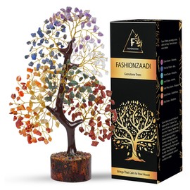 FASHIONZAADI Seven Chakra Tree of Life, for Women, Gemstone Tree, Crystal Tree, Healing Crystals Gift, Crystal, Birthday Gifts for Her, Spiritual Home Decor, Meditation Gifts