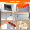 COZOFU Dog Feeder - Galvanized Metal Pet Food Station for