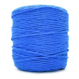 Premium Royal Blue Macrame Cord, 300 m / 984 ft of 2 mm Thick Natural Cotton Thread Yarn Macrame Rope for Wall Hangings, Plant Hangers, DIY Crafts, Home Decorations, Gift Wrapping (Reel)