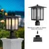 Yoenecea Modern Outdoor Post Light, Aluminum Lamp Post Light Fixture