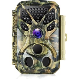 BLAZEVIDEO Game & Trail Camera HD 4K Video & 32MP Photo with 100ft Night Vision Motion Activated 0.1s Trigger Speed Waterproof for Home Security, Outdoor Wildlife Scouting