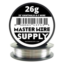 Kanthal A1-25' - 26 Gauge Wire - 25ft - 0.40mm - 0.016in - Master Wire Supply