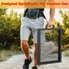 only fire Foldable X-Marks Fire Pit Cooking Grate, Portable Rectangle