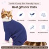 DENTRUN Cat Clothes for Hair Control with Hair Sticky Fabric
