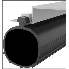 Garage Door Seals Bottom Rubber, zxbaers Garage Door Bottom Seal Weather Seal Replacement for Clopay Weatherproof Strip Replacement Seal (16.8FT)