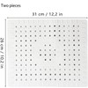 Sink Liner, Sink Mat, Pack of 2 Sink Liners, Grey,