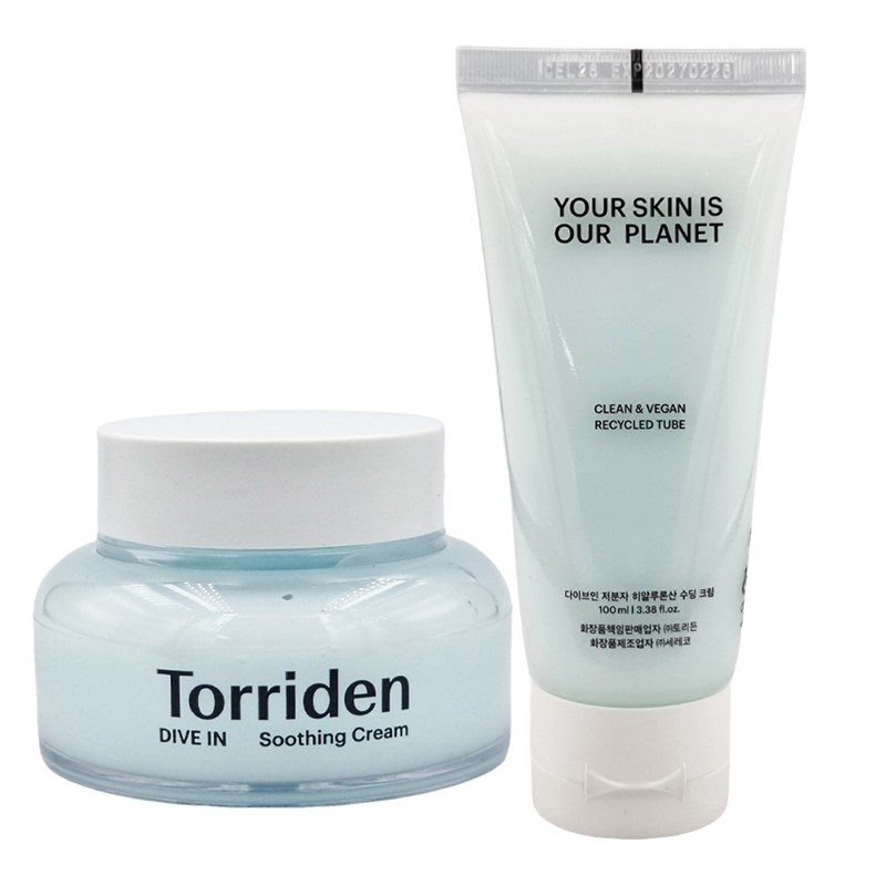 Toriden Dive-in Low Molecular Hyaluronic Acid Soothing Cream x2 Cool