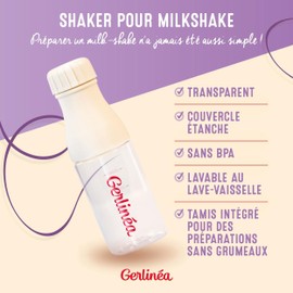 Gerlinéa Milkshake Shaker - 480ml - 220335 Neutral