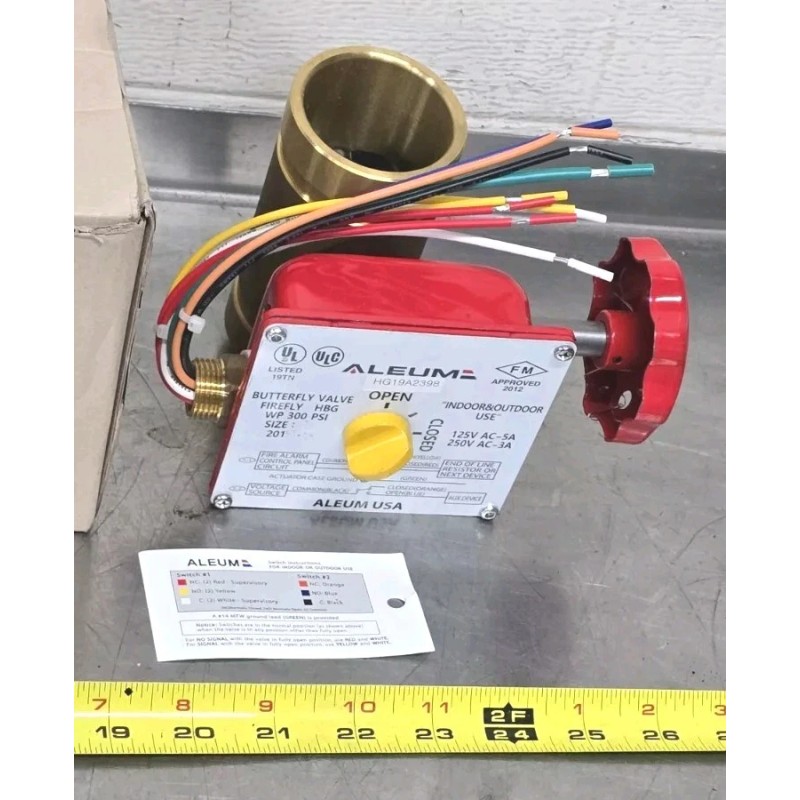 Aleum Fire Sprinkler HBG Butterfly Valve 2”