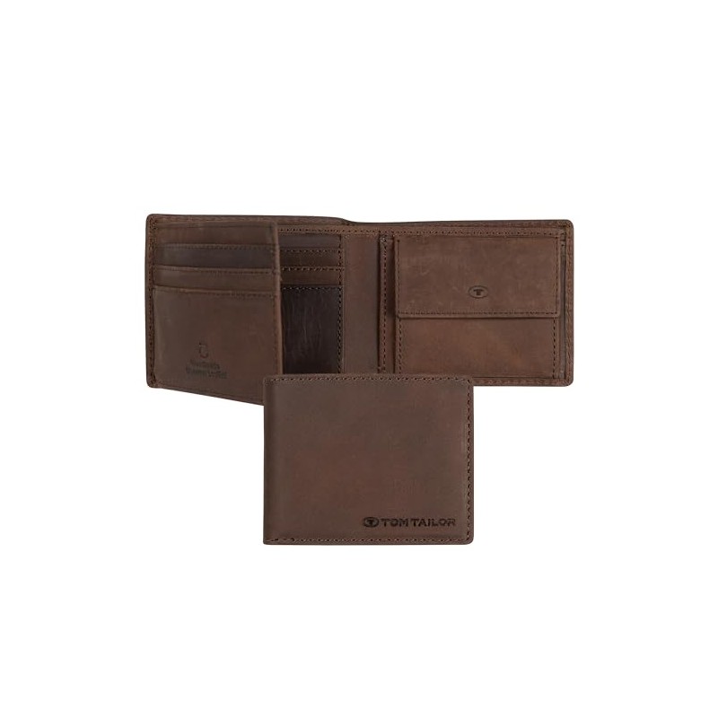 Tom Tailor Men’s Ron Wallet - Brown -