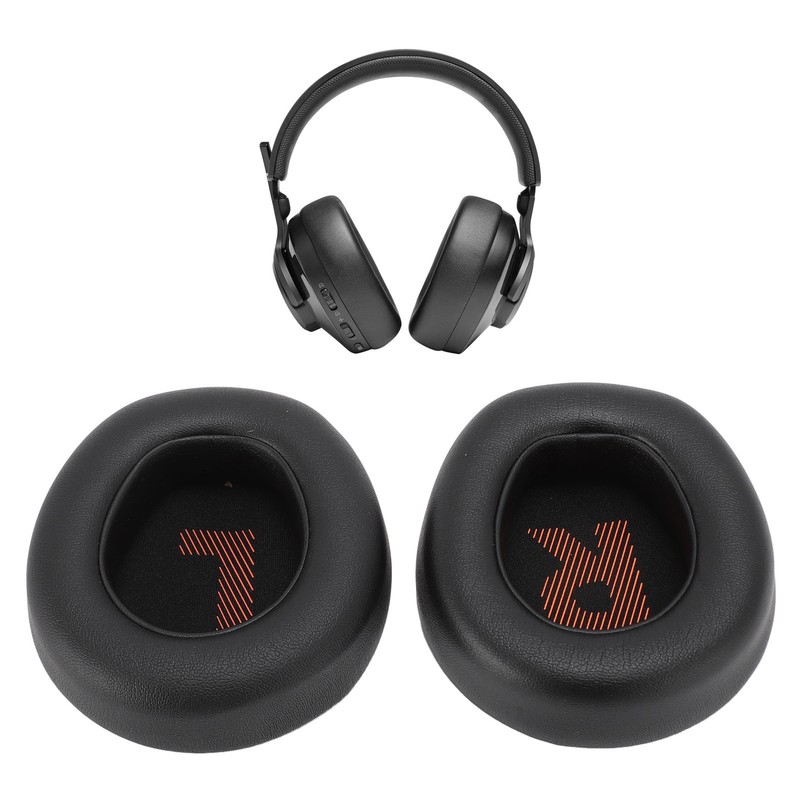 2PCS Headphone Ear Pads High Density Sponge Protein Leather Earphone