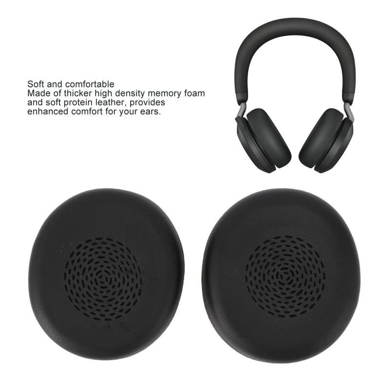 Professional Ear Pads Replacement Protein Leather Replaced Ear Cushions for