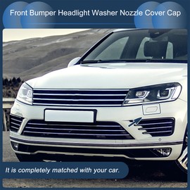 INFINAUTO Front Left Bumper Headlight Washer Nozzle Cover Cap No.7L6807751A Bumper Trim Nozzle Cover for Volkswagen Touareg 7L MK1 2002-2006 Unpainted 1 Pcs