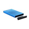 TOOQ TQE-2527BL - 2.5 inch HDD Enclosure (SATA I/II/III up