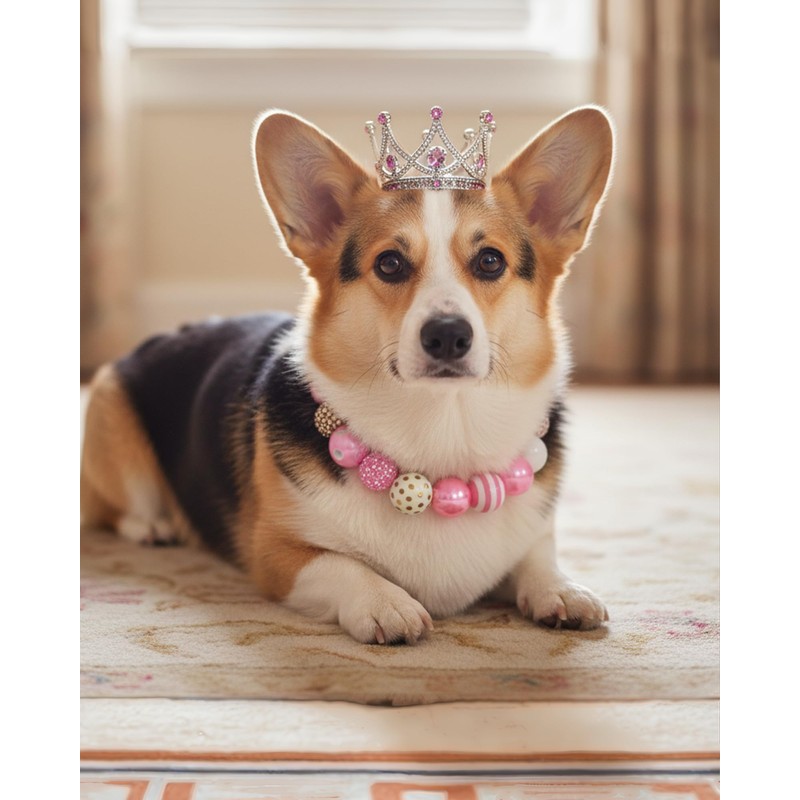 KUDES Valentine's Day Dog Collar - 20mm Chunky Bubblegum Pink