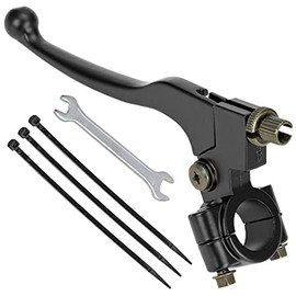 FVRITO 7/8" Left 22mm Universal Clutch Brake Handle Lever Perch for XR80 XR100 CRF70 CRF80 SSR(Apollo,TTR)125cc SR125 Coolster Roketa Baja ct200u-ex ct200u Pit Dirt Motor Bike Motocross Parts Black