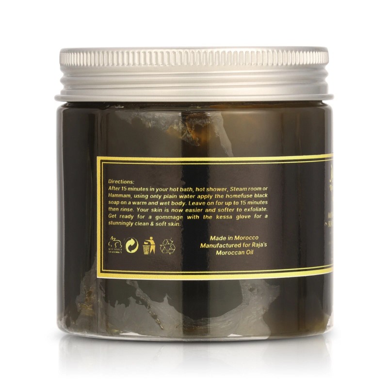 Raja's Moroccan Oil Black Soap - PREMIUM PRODUCT 200ml