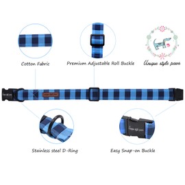 unique style paws Dog Collar with Bowtie, Durable Adjustable Dog Collars, Bow Dog Collar for Small Medium Large Girl or Boy Dogs and Cats