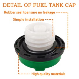 FIQAPJ 10591D Locking Fuel Cap Gas Cap Fuel Tank Caps Fit for Chevy Silverado Express C3500 K3500, Dodge Ram 3500 W350 D350, Ford F-250 E-350, GMC Sierra Savana, OE #9MGC791, MGC791, 10591