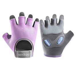 SUJAYU Workout Gloves Women & Men, Gym Gloves Weight Lifting Gloves for Women Workout Gloves for Men, Womens Workout Gloves Fitness Gloves (Purple, Medium)