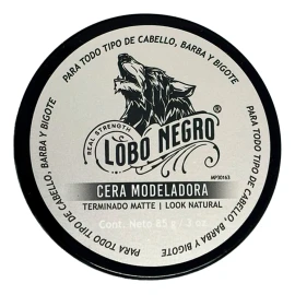 Cera Efecto Mate Cabello, Barba Y Bigote 85g Lobo Negro