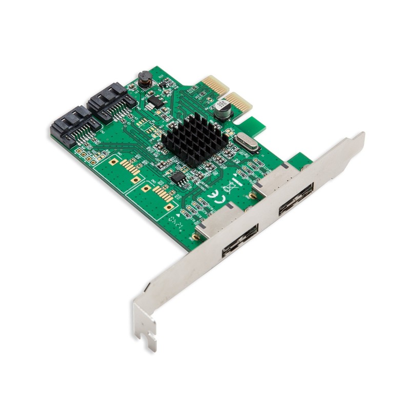IO CREST SI-PEX40058 - Tarjeta controladora (2 Puertos, SATA III,