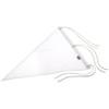 Light (Lite) Golf Course Supplies Nylon Solid Triangle Flag White