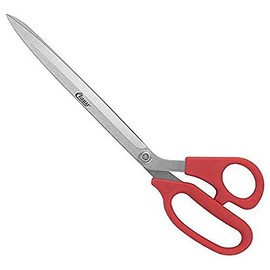 Clauss 18190 Angled Scissors, wallpapering scissors, 29.3 cm, red