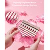 BOTOWI 21 Keys Clear Kalimba Thumb Piano Complete Pack, Sakura