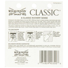 Wilkinson Sword Double Edge Razor Blade Refills for Men - 5 Count
