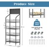 Nisorpa 4-Tier Retail Snack Display Rack, Metal Supermarket Candy Display