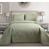 Fancy Collection Embossed Coverlet Bedspread Over Size Set Solid #