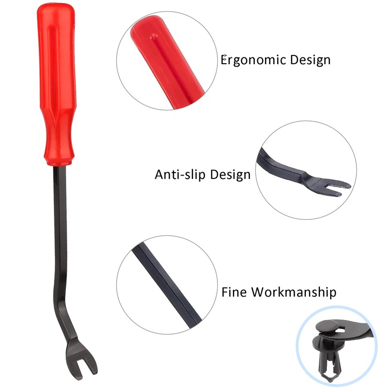 Car Clips & Plastic Rivets Assortment Kit - 6 Sizes